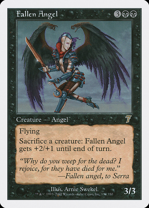 Magic the Gathering Card - Fallen Angel - MTG Circle