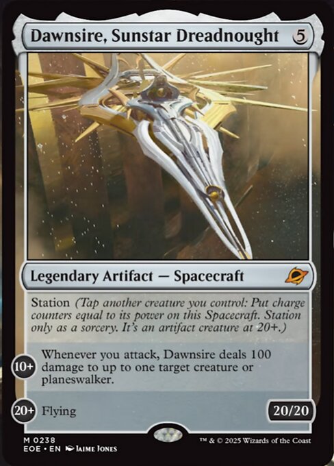 Magic the Gathering Card - Dawnsire, Sunstar Dreadnought - MTG Circle