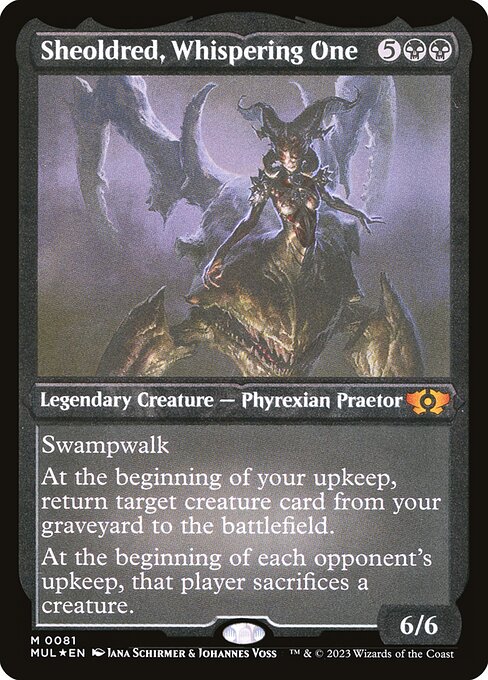 Magic the Gathering Card - Sheoldred, Whispering One - MTG Circle