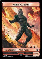 Magic the Gathering Card - Alien Warrior - MTG Circle
