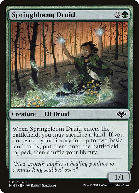 Magic the Gathering Card - Springbloom Druid - MTG Circle