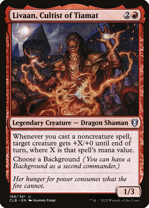 Magic the Gathering Card - Livaan, Cultist of Tiamat - MTG Circle