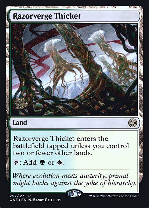 Magic the Gathering Card - Razorverge Thicket - MTG Circle