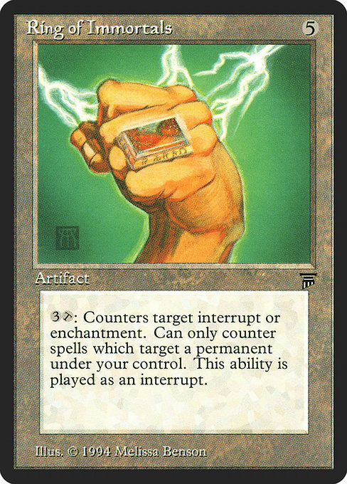 Magic the Gathering Card - Ring of Immortals - MTG Circle