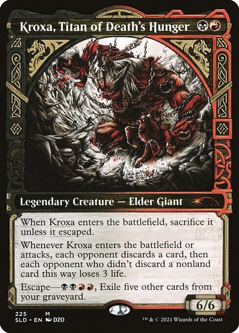 Magic the Gathering Card - Kroxa, Titan of Death's Hunger - MTG Circle