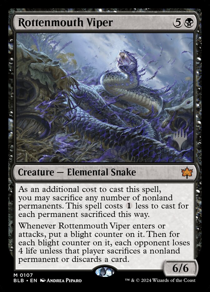 Magic the Gathering Card - Rottenmouth Viper - MTG Circle