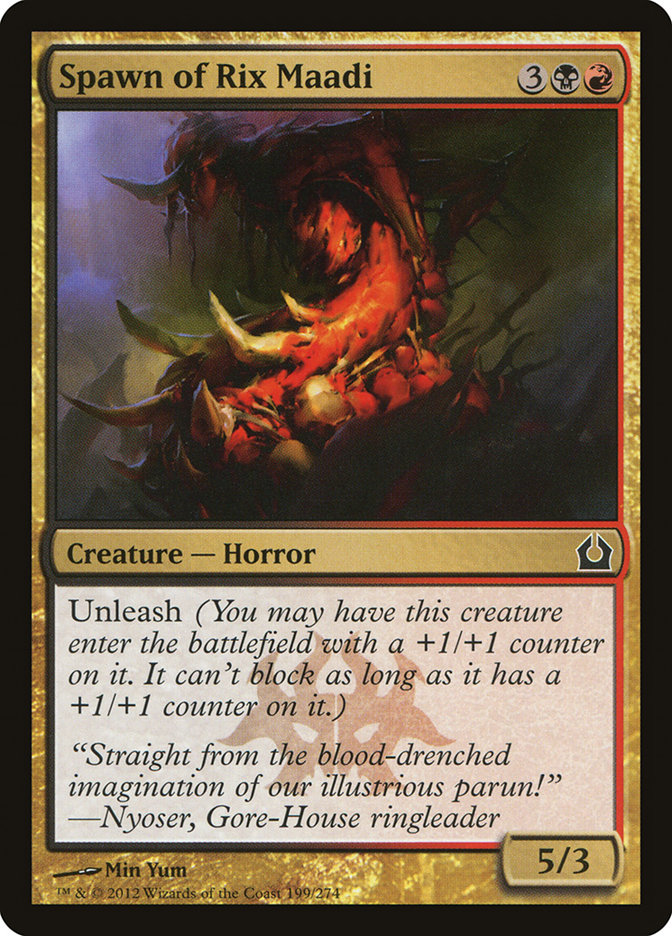 Magic the Gathering Card - Spawn of Rix Maadi - MTG Circle