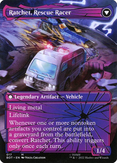 Magic the Gathering Card - Ratchet, Rescue Racer - MTG Circle