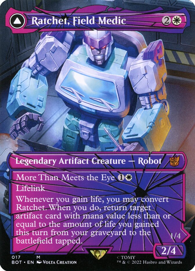 Magic the Gathering Card - Ratchet, Field Medic - MTG Circle