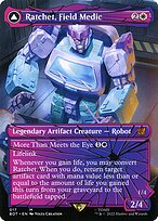 Magic the Gathering Card - Ratchet, Field Medic // Ratchet, Rescue Racer - MTG Circle