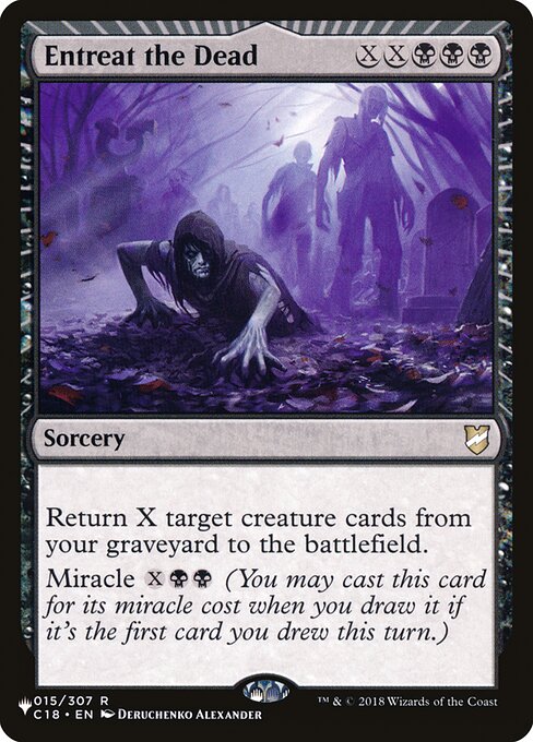 Magic the Gathering Card - Entreat the Dead - MTG Circle