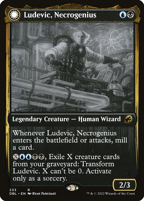 Magic the Gathering Card - Ludevic, Necrogenius - MTG Circle