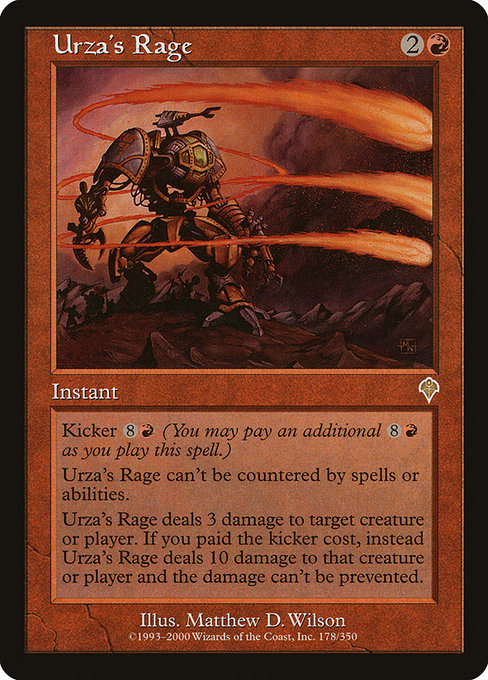Magic the Gathering Card - Urza's Rage - MTG Circle