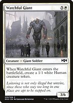 Magic the Gathering Card - Watchful Giant - MTG Circle