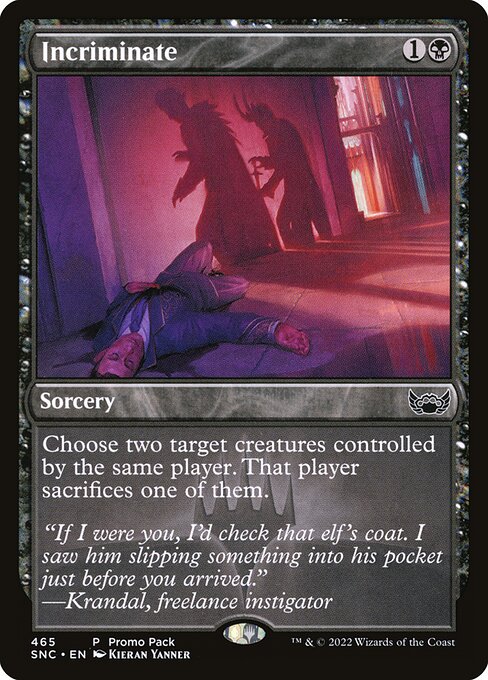 Magic the Gathering Card - Incriminate - MTG Circle