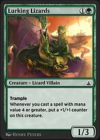 Magic the Gathering Card - Lurking Lizards - MTG Circle