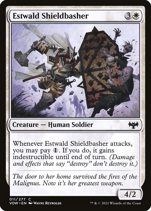 Magic the Gathering Card - Estwald Shieldbasher - MTG Circle