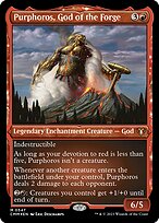 Magic the Gathering Card - Purphoros, God of the Forge - MTG Circle