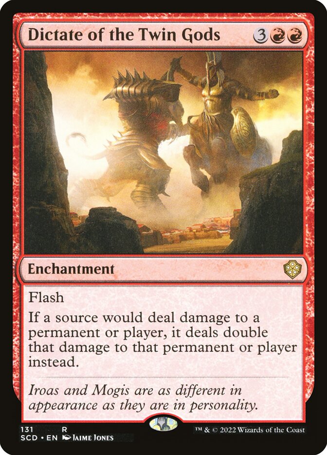 Magic the Gathering Card - Dictate of the Twin Gods - MTG Circle