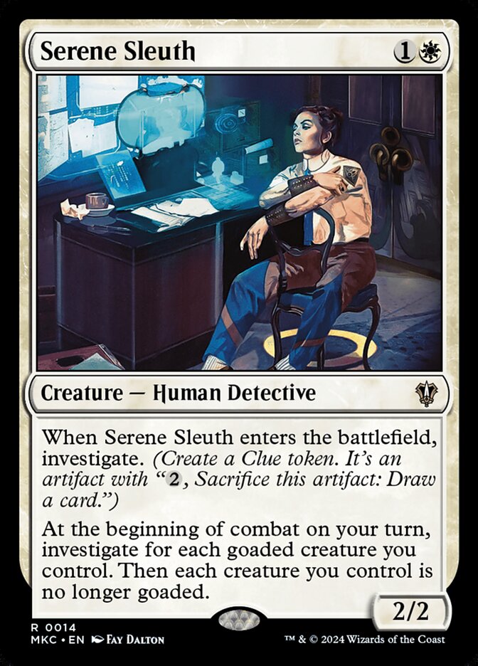 Magic the Gathering Card - Serene Sleuth - MTG Circle