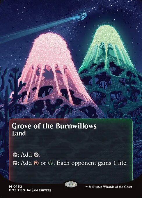 Magic the Gathering Card - Grove of the Burnwillows - MTG Circle