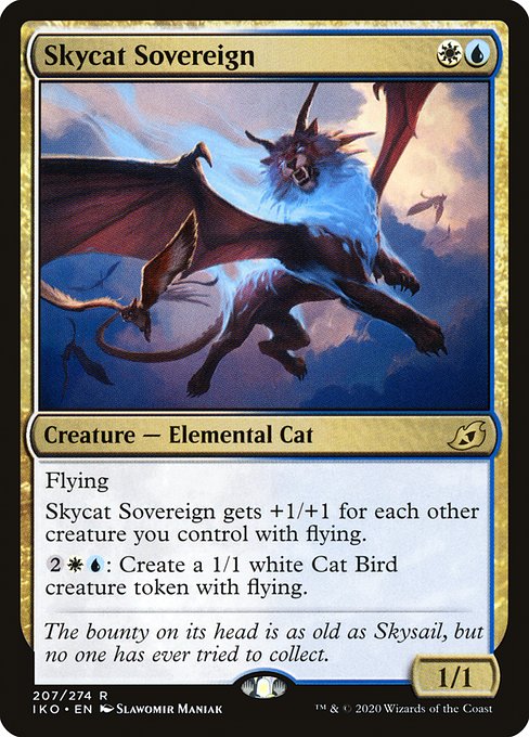 Magic the Gathering Card - Skycat Sovereign - MTG Circle