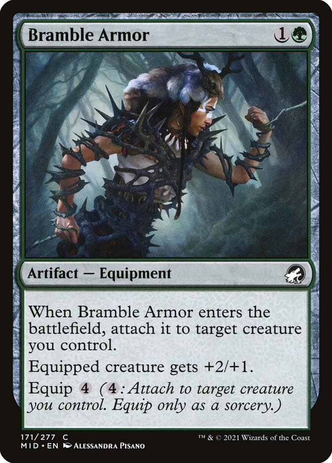 Magic the Gathering Card - Bramble Armor - MTG Circle