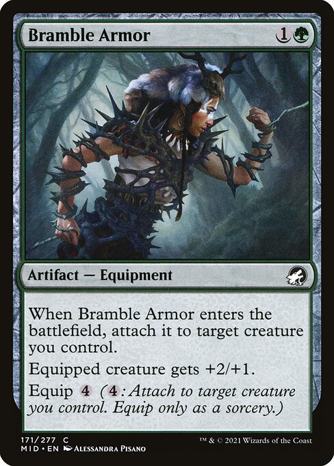 Magic the Gathering Card - Bramble Armor - MTG Circle
