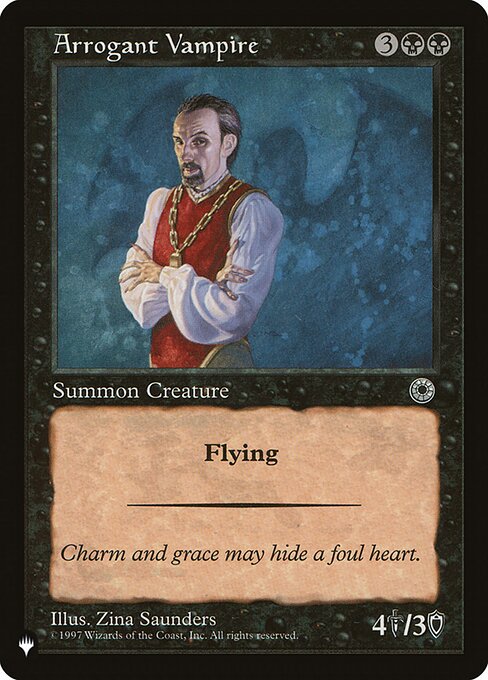 Magic the Gathering Card - Arrogant Vampire - MTG Circle