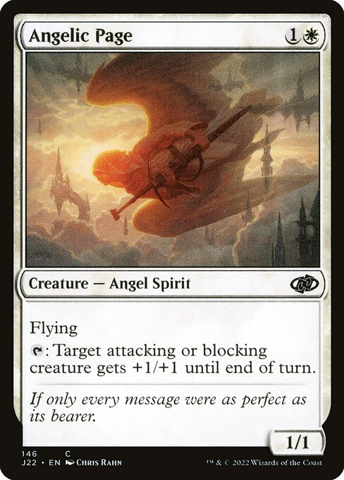 Magic the Gathering Card - Angelic Page - MTG Circle