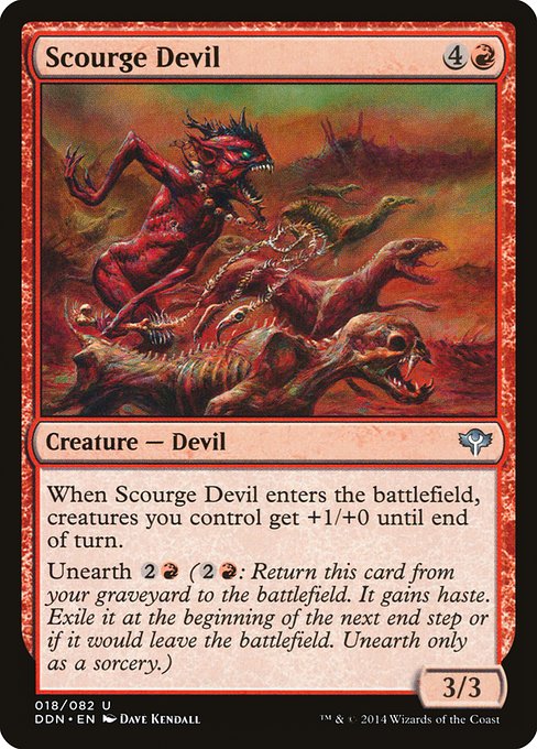 Magic the Gathering Card - Scourge Devil - MTG Circle
