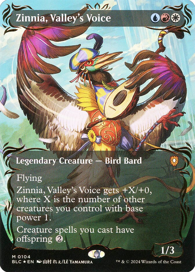 Magic the Gathering Card - Zinnia, Valley's Voice - MTG Circle