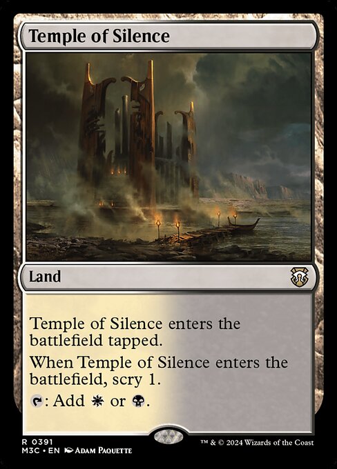 Magic the Gathering Card - Temple of Silence - MTG Circle