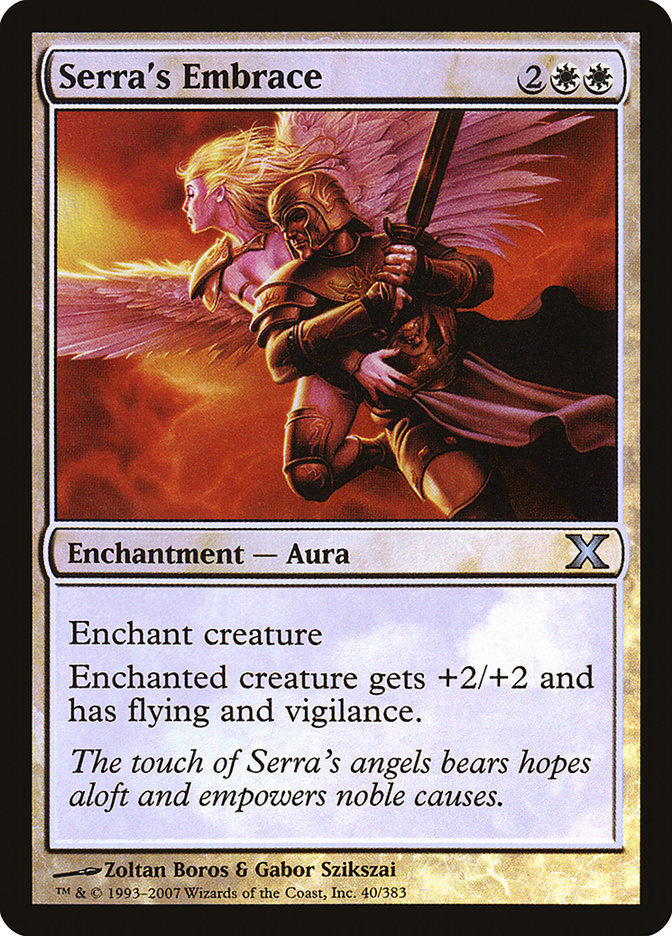 Magic the Gathering Card - Serra's Embrace - MTG Circle