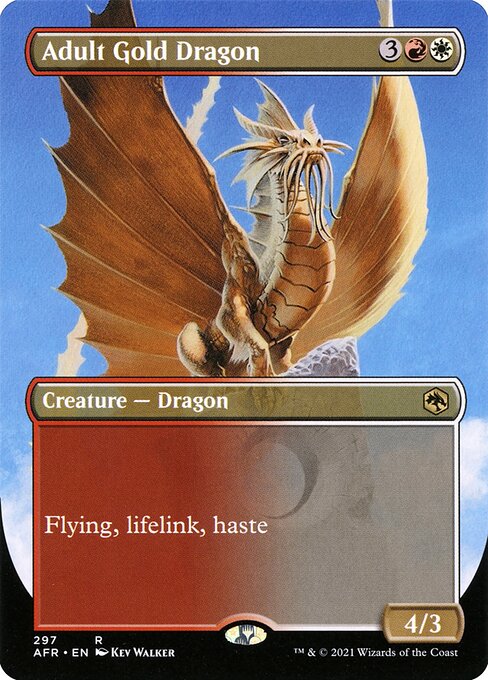 Magic the Gathering Card - Adult Gold Dragon - MTG Circle