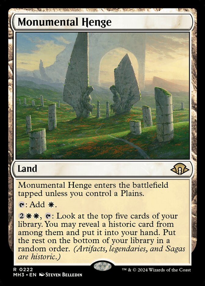 Magic the Gathering Card - Monumental Henge - MTG Circle