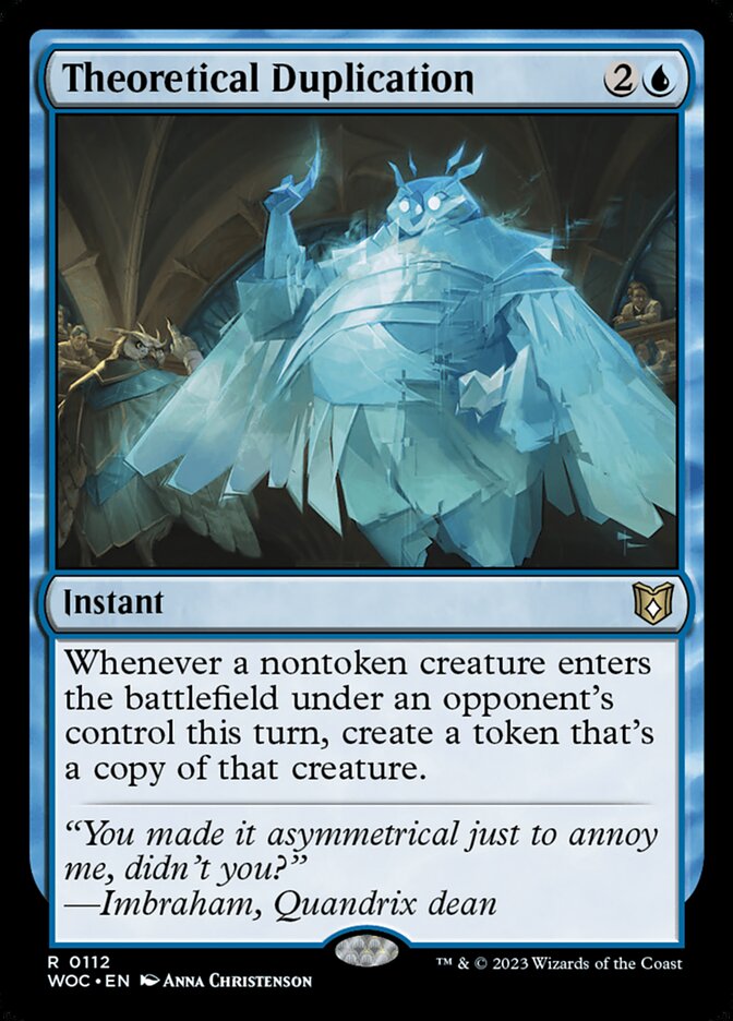 Magic the Gathering Card - Theoretical Duplication - MTG Circle