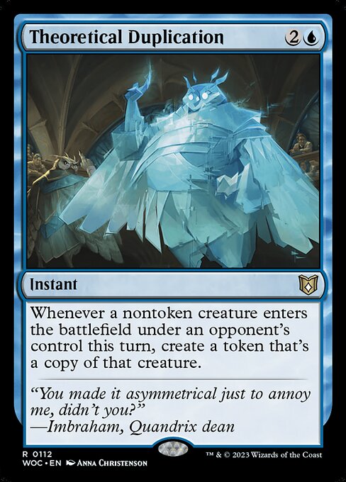 Magic the Gathering Card - Theoretical Duplication - MTG Circle