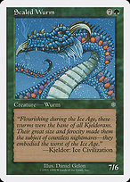 Magic the Gathering Card - Scaled Wurm - MTG Circle
