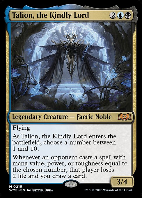 Magic the Gathering Card - Talion, the Kindly Lord - MTG Circle