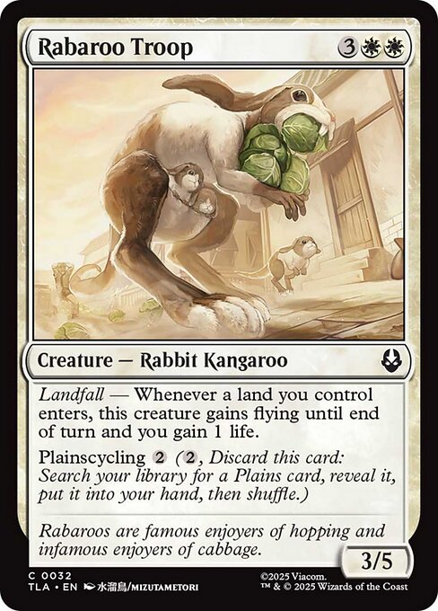 Magic the Gathering Card - Rabaroo Troop - MTG Circle