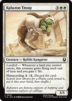 Magic the Gathering Card - Rabaroo Troop - MTG Circle