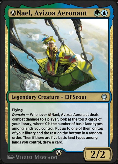 Magic the Gathering Card - A-Nael, Avizoa Aeronaut - MTG Circle