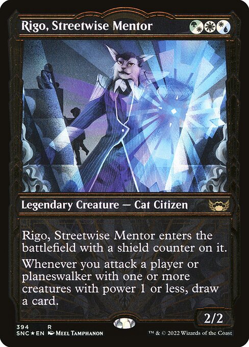 Magic the Gathering Card - Rigo, Streetwise Mentor - MTG Circle