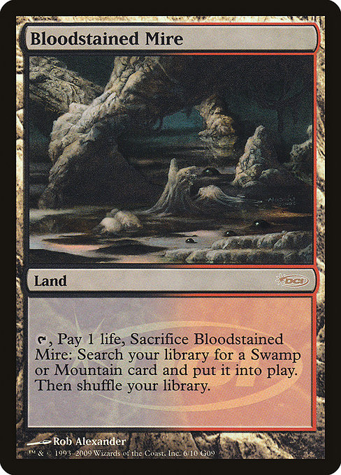 Magic the Gathering Card - Bloodstained Mire - MTG Circle