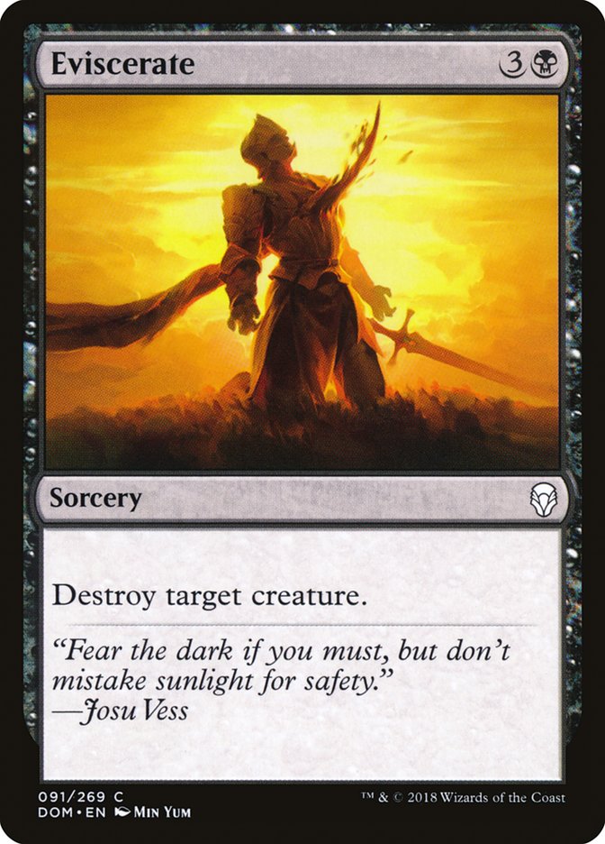 Magic the Gathering Card - Eviscerate - MTG Circle