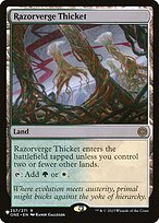 Magic the Gathering Card - Razorverge Thicket - MTG Circle