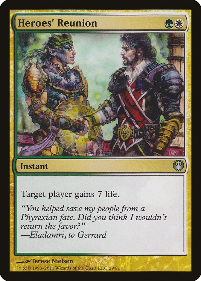 Magic the Gathering Card - Heroes' Reunion - MTG Circle
