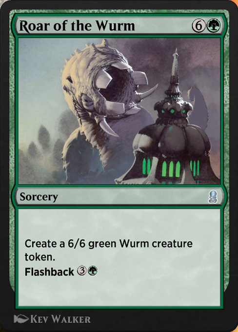 Magic the Gathering Card - Roar of the Wurm - MTG Circle