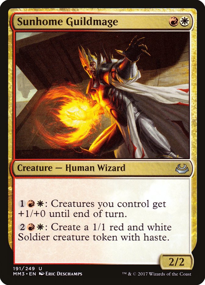 Magic the Gathering Card - Sunhome Guildmage - MTG Circle